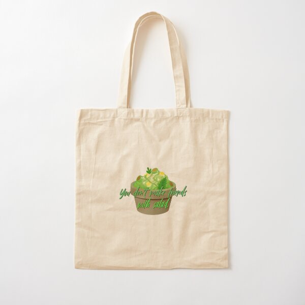You Don't Make Friends With Salad - Simpsons Design Cotton Tote Bag