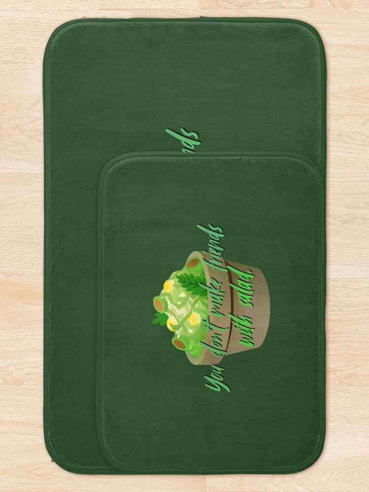 Alternate view of You Don't Make Friends With Salad - Simpsons Design Bath Mat