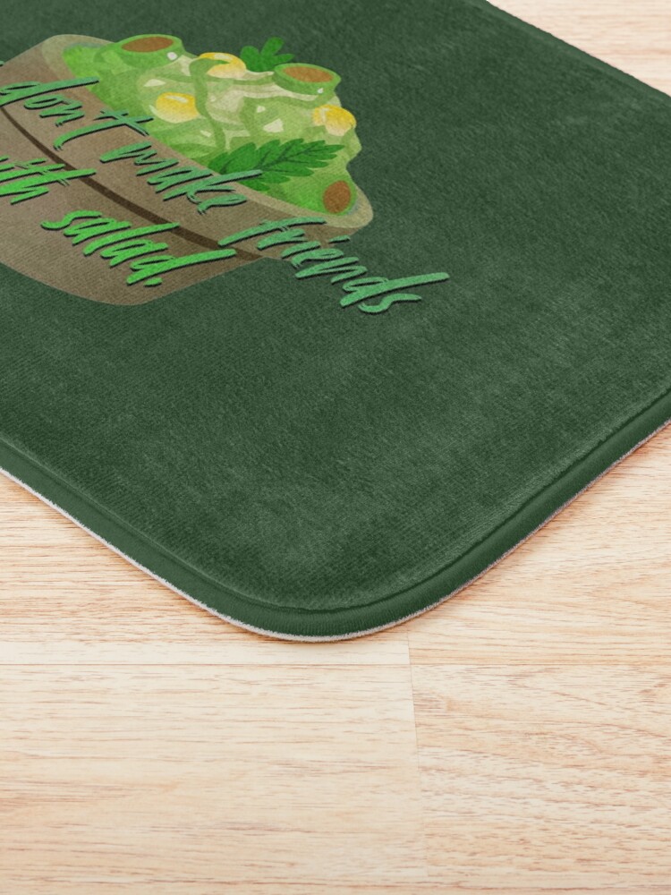 Alternate view of You Don't Make Friends With Salad - Simpsons Design Bath Mat