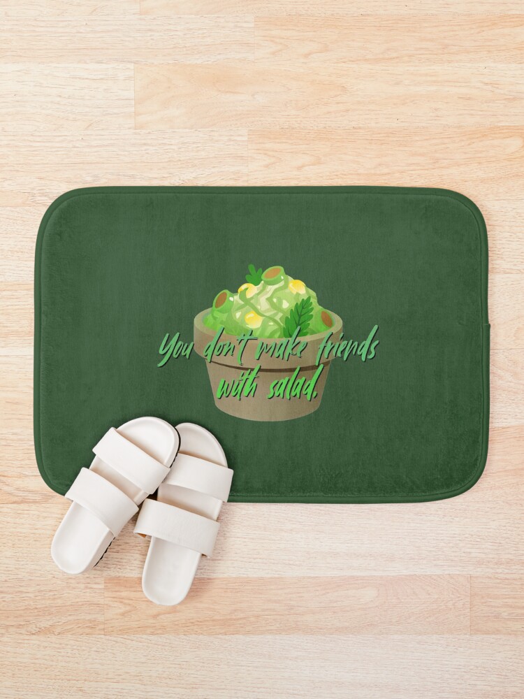 Alternate view of You Don't Make Friends With Salad - Simpsons Design Bath Mat