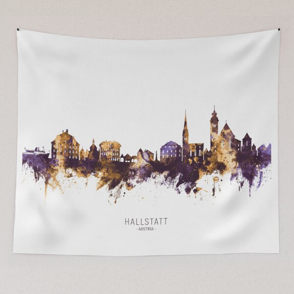 Item preview, Hallstatt Austria Skyline designed and sold by ArtPrints.