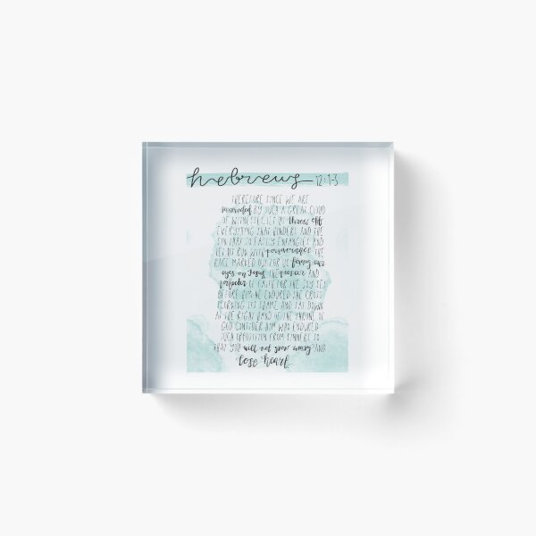 Item preview, PERSEVERANCE - Hebrews 12:1-3 designed and sold by printsbymaree.