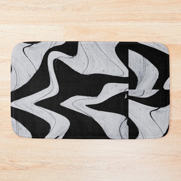 Item preview, Black and White Fluid Abstract designed and sold by Sanskrati.