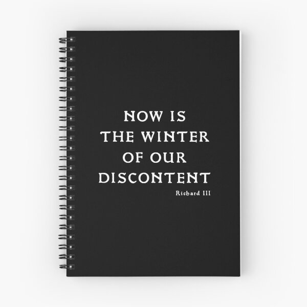 Item preview, Now is the winter of our discontent Richard III bold gift designed and sold by Stageystuff.