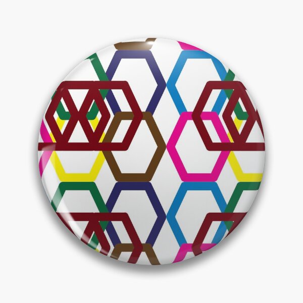 Item preview, Hexagon multi colour pattern designed and sold by SueSakpal.