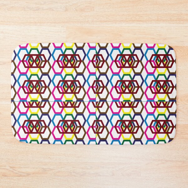 Item preview, Hexagon multi colour pattern designed and sold by SueSakpal.