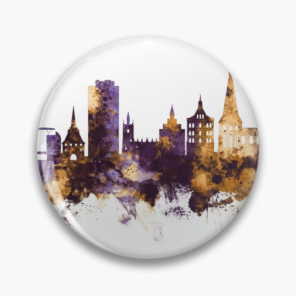 Item preview, Rostock Germany Skyline designed and sold by ArtPrints.