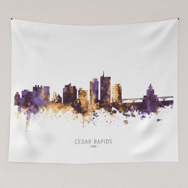 Item preview, Cedar Rapids Iowa Skyline designed and sold by ArtPrints.
