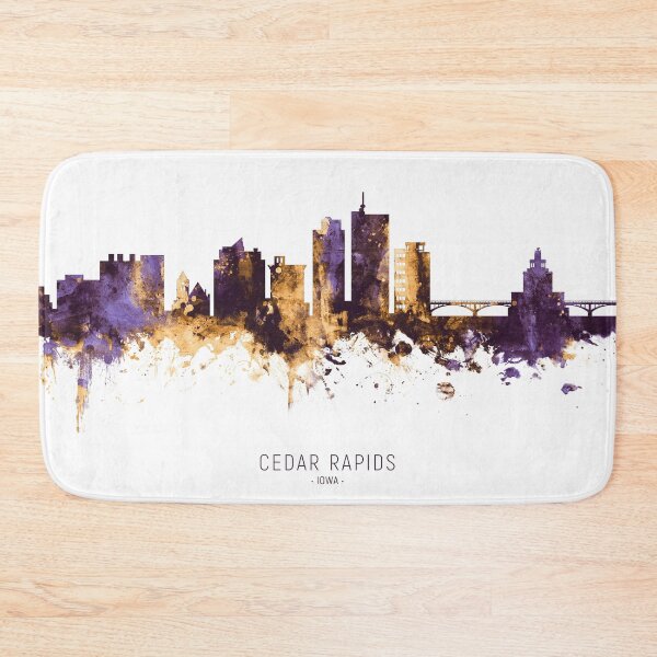 Item preview, Cedar Rapids Iowa Skyline designed and sold by ArtPrints.