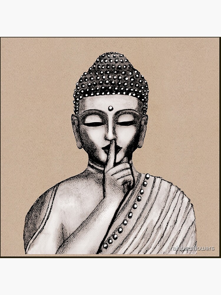 Shh ... do not disturb - Buddha - New by rainbowflowers
