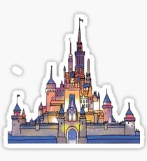 Watercolor Castle Sticker