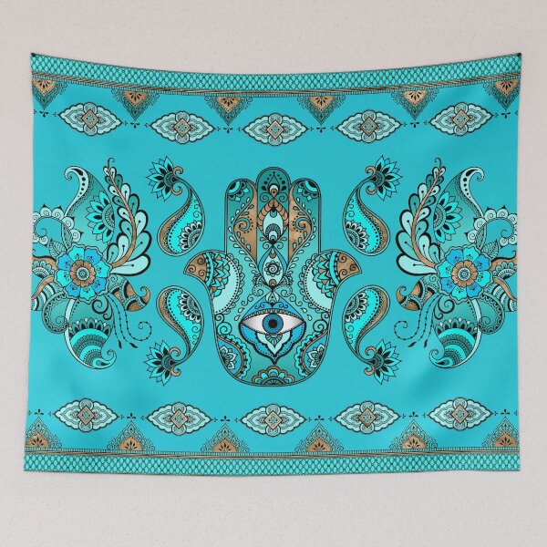 Item preview, Hamsa Hand -Hand of Fatima Ornament designed and sold by k9printart.