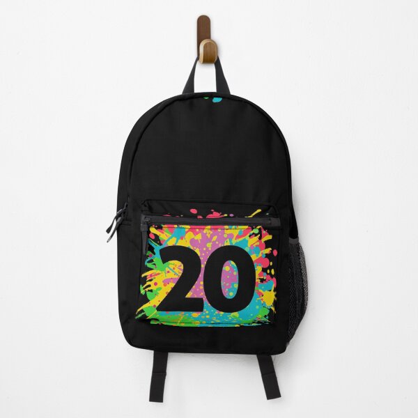Item preview, 20th birthday, number 20 in paint splashes, team event design designed and sold by iclipart.