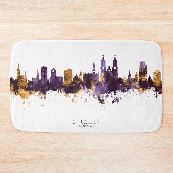 Item preview, St Gallen Switzerland Skyline designed and sold by ArtPrints.