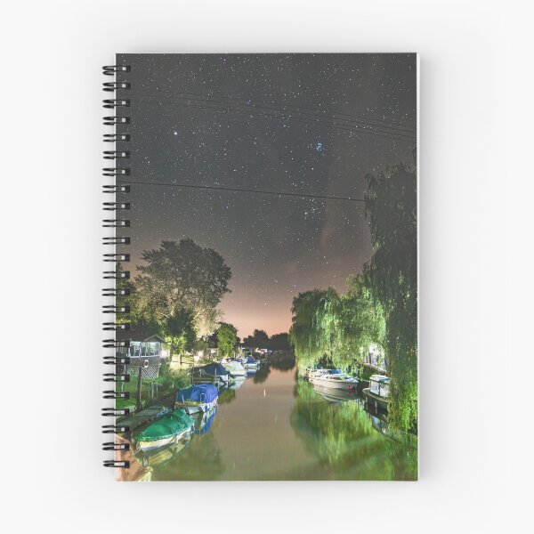 Item preview, Grove Ferry near Canterbury at night designed and sold by rogerstanger.