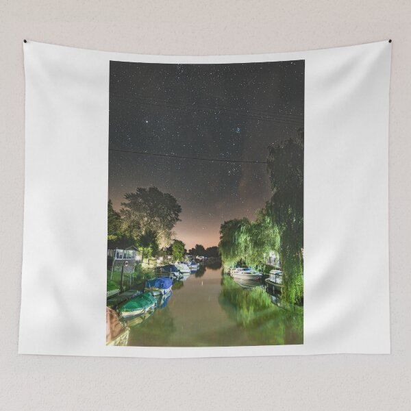 Item preview, Grove Ferry near Canterbury at night designed and sold by rogerstanger.