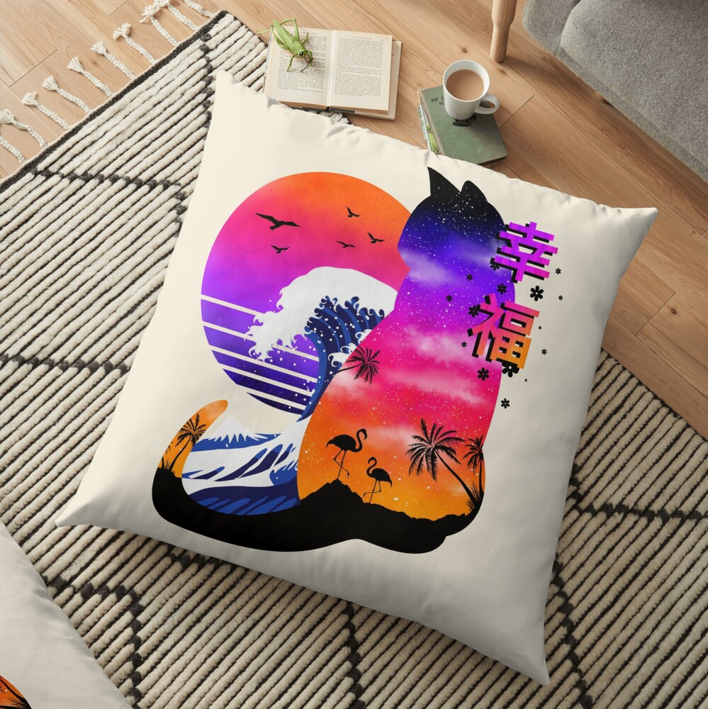 Vaporcat Floor Pillow