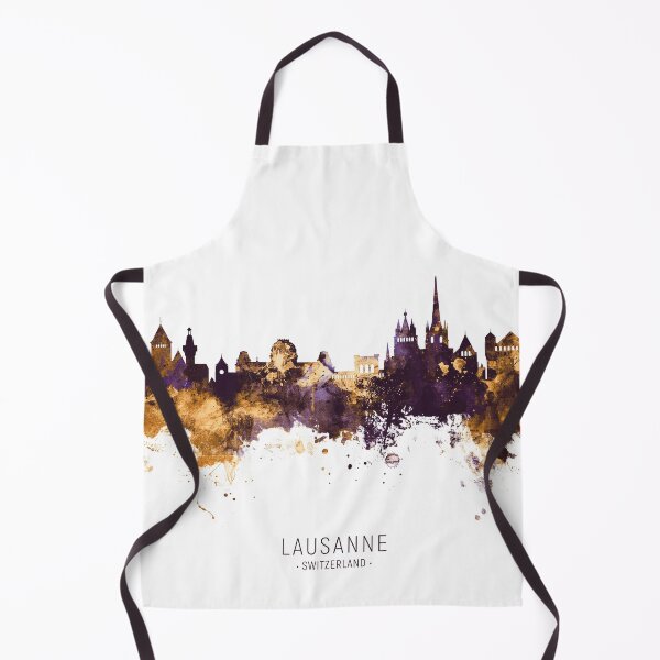 Item preview, Lausanne Switzerland Skyline designed and sold by ArtPrints.
