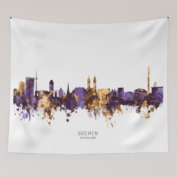 Artikelvorschau, Bremen Germany Skyline entworfen und verkauft von ArtPrints.