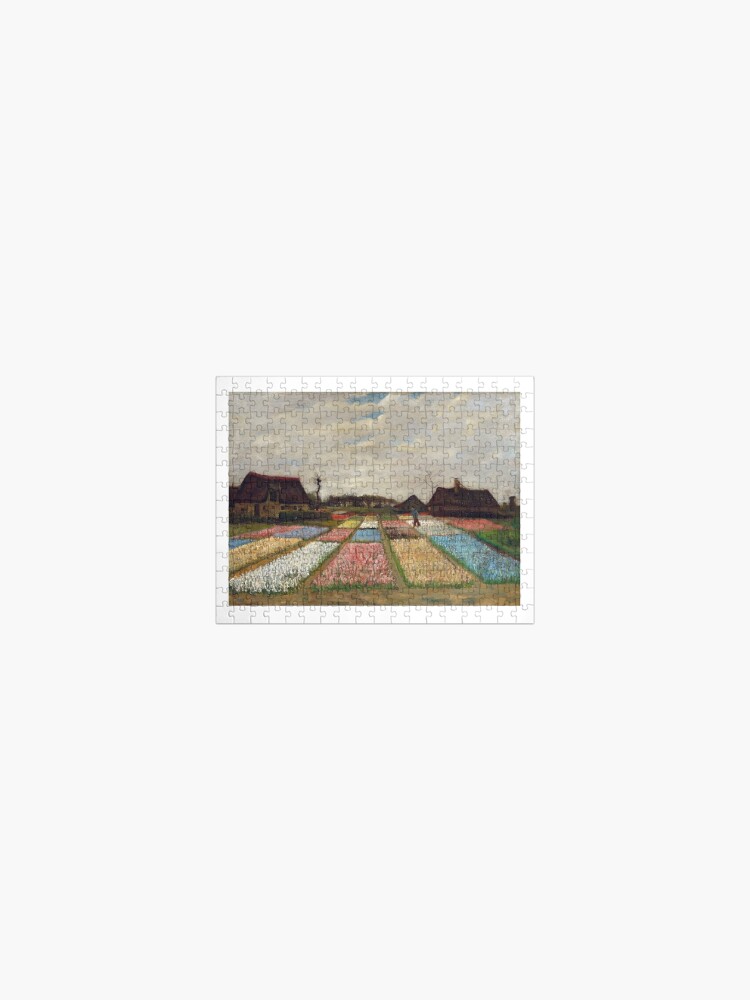 Puzzle for Sale avec l'œuvre « Vincent Van Gogh - Champs de bulbes - De  magnifiques champs de tulipes! » de l'artiste NewNomads