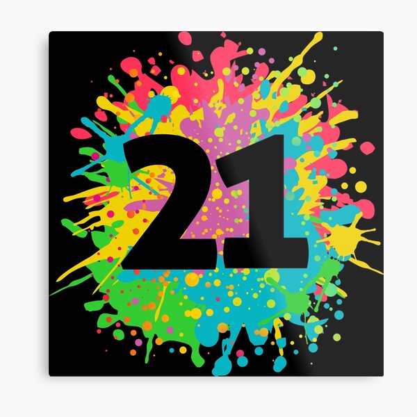 21st-birthday-number-21-in-paint-splashes-team-event-design-metal