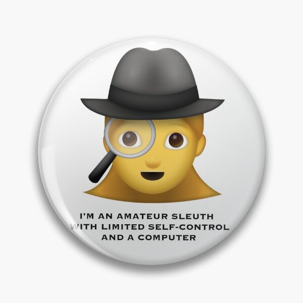 Item preview, Amateur Sleuth Emoji (F) designed and sold by PrinceBreezi.