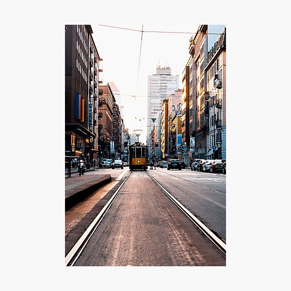 Aperçu de l'œuvre Tramway classique de Milan Italie - train d'époque créée et vendue par Travel Kingdom.