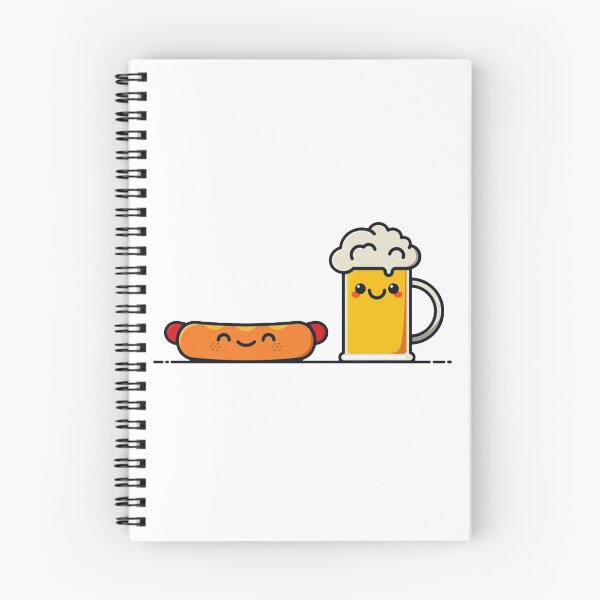 Item preview, Kawaii Foods, Hot Dog and Beer designed and sold by CuteThings-.
