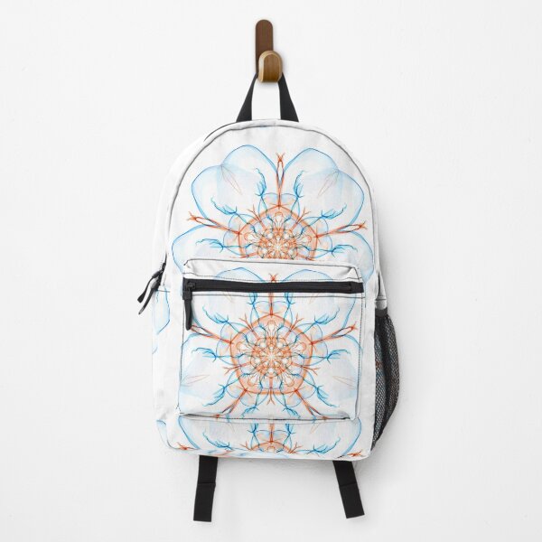Item preview, Abstract blue-and-red flower designed and sold by valontarinat.