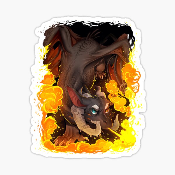 Flame on Sticker