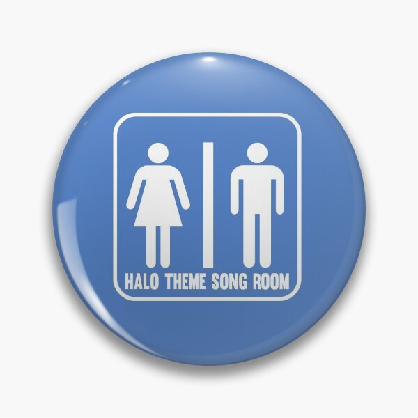 Item preview, Halo Theme Song Bathroom Meme designed and sold by Daytone.