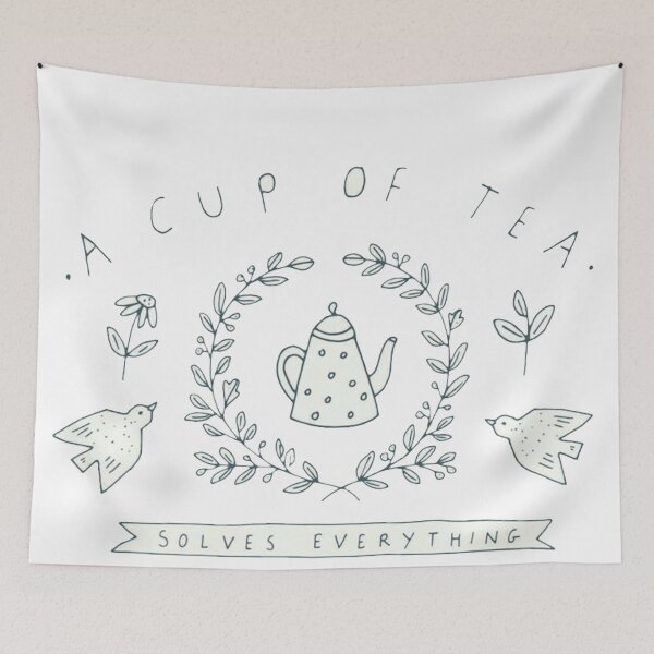 Item preview, A Cup Of Tea Solves Everything designed and sold by fudgecream.