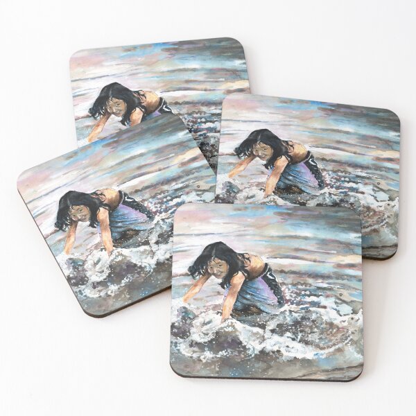 Item preview, Polynesian Child playing In Water designed and sold by Goodaboom.