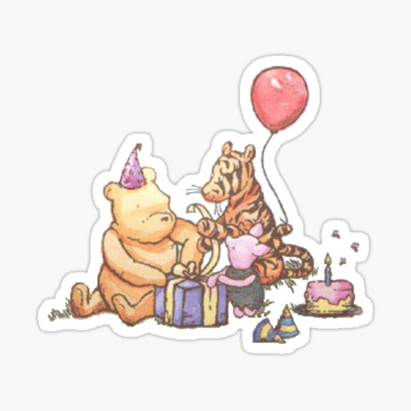 Artikel-Vorschau von Winnie The Pooh Party, designt und verkauft von KidaThatch.