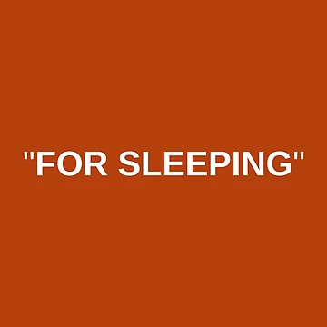 Artwork thumbnail, FOR SLEEPING Solid Rust by The Little Wood Cottage