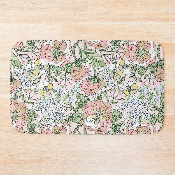 Item preview, Periwinkle, White flower, Floral pattern  designed and sold by quixoticmonkey.