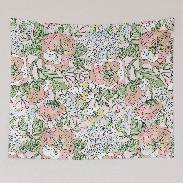 Item preview, Periwinkle, White flower, Floral pattern  designed and sold by quixoticmonkey.