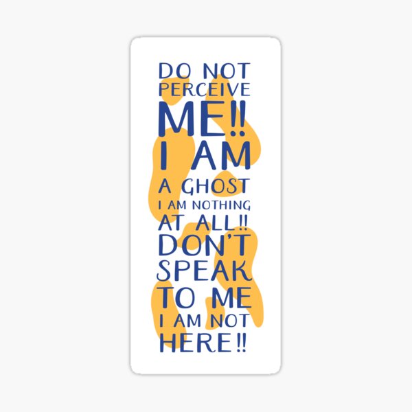 I am a Ghost Sticker