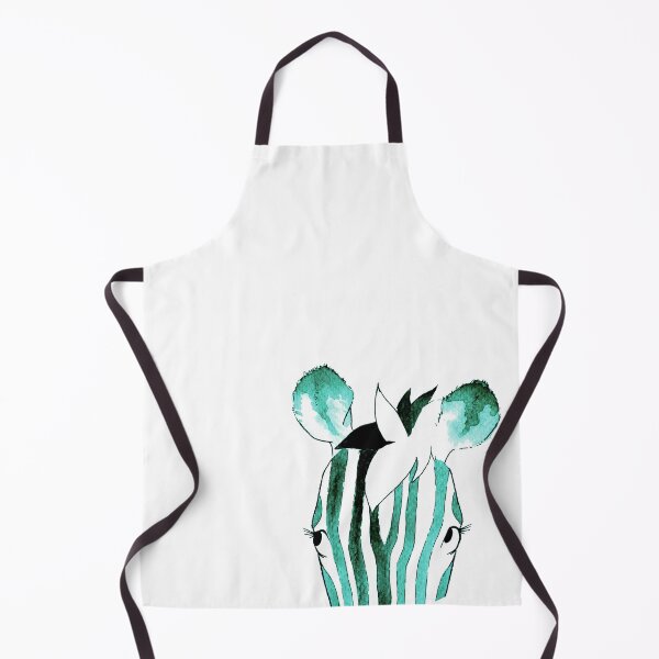 Item preview, Teal Watercolour Zebra designed and sold by Blank Expectations.