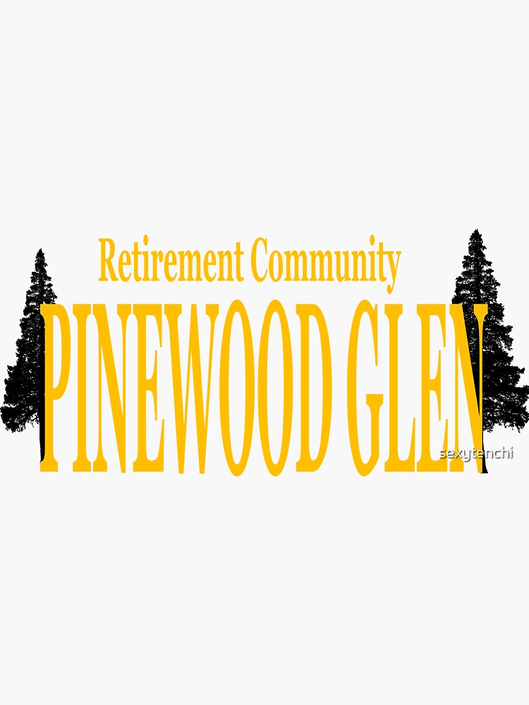 "Pinewood Glen " Sticker for Sale by sexytenchi Redbubble