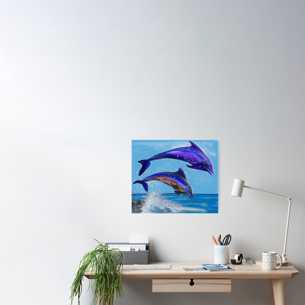 Posters & Canvases – The Dolphins Dive