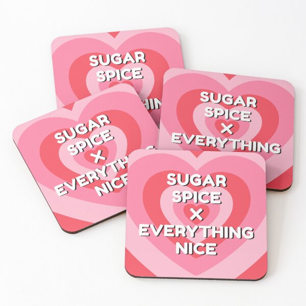 Item preview, Sugar Spice and Everything Nice Power Puff Girls Pink Heart designed and sold by myabstractmind.