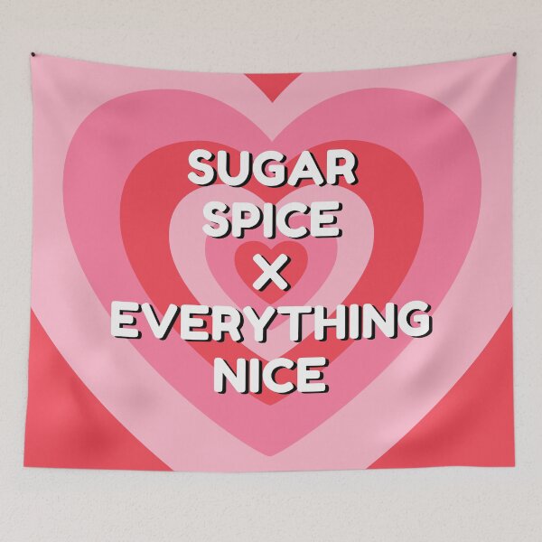 Item preview, Sugar Spice and Everything Nice Power Puff Girls Pink Heart designed and sold by myabstractmind.