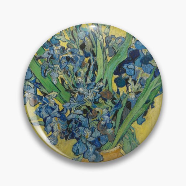 Item preview, Vincent Van Gogh - Still Life, Vase with Irises Against a Yellow Background designed and sold by NewNomads.
