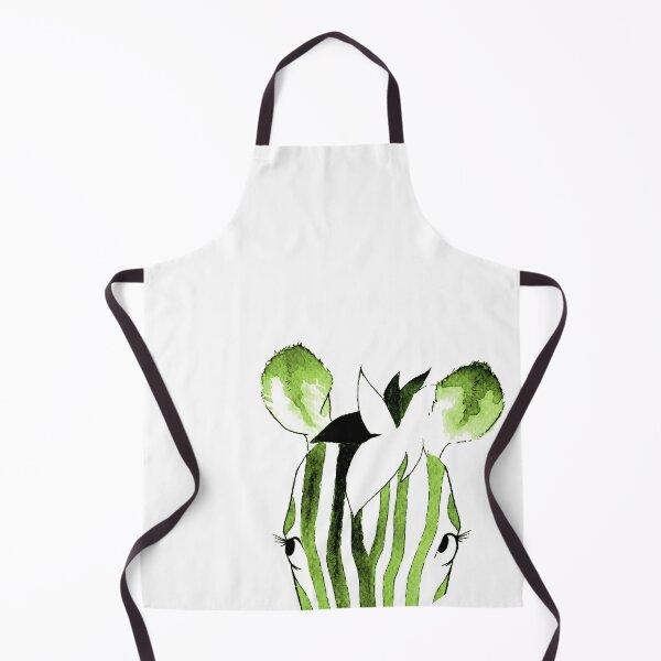 Item preview, Green Watercolour Zebra designed and sold by Blank Expectations.