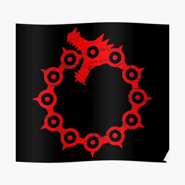 The Dragons Sin Of Wrath Meliodas Symbol Posters | Redbubble