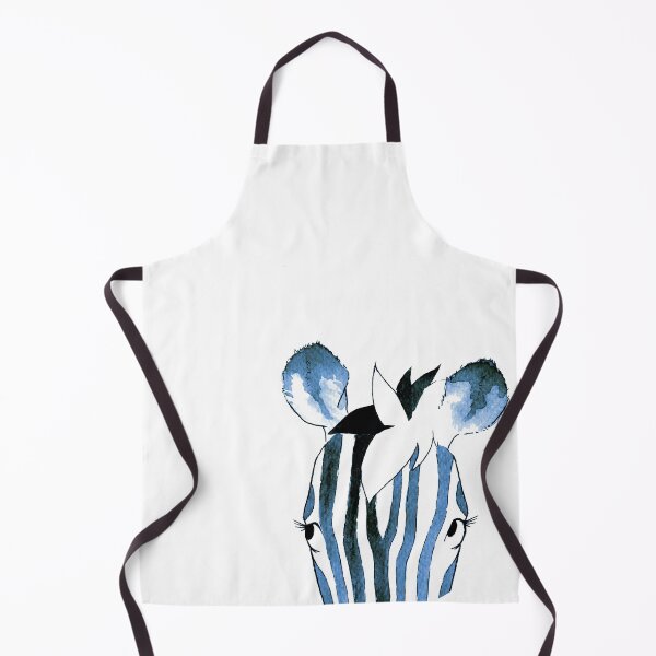 Item preview, Blue Watercolour Zebra designed and sold by Blank Expectations.