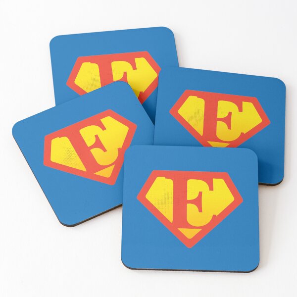 Item preview, E letter Super party for superhuman personalize alphabet Eric, Ethan or Elijah designed and sold by Urosek.