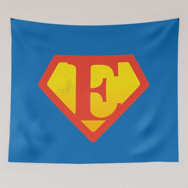 Item preview, E letter Super party for superhuman personalize alphabet Eric, Ethan or Elijah designed and sold by Urosek.