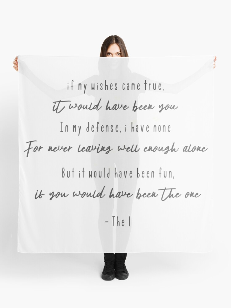 The 1 lyrics (Folklore Taylor Swift) Poster for Sale by Asraeyla